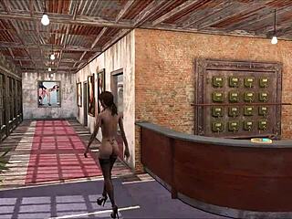 Fallout 4 Android Girl Gets Fucked by Machine in Lesbian Hentai Action!