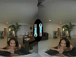 wetvr's sexy french tutor milks a big thick cock in pov