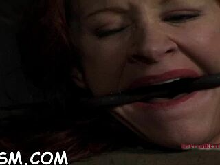 girl bound upside down in garage