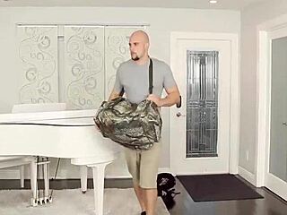 Tattooed petite 18+ takes cupids massive cock