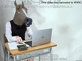 Giant balloon in pregnant woman's maternity wear