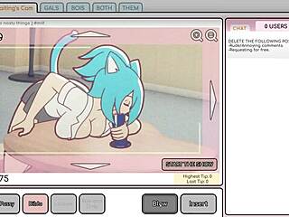 nicole risky job hentai game pornplay ep 3 playing with a huge dildo on cam