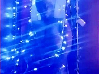 Lights capture the action on camera with musical beats