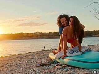 Latina Babe Squirts During Texas Sunset