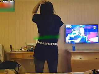 Black Stockings Big Chest Lewd Lap Dance Seduces Lover