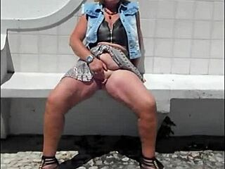 Why is Suzi masturbating in public like a slut?