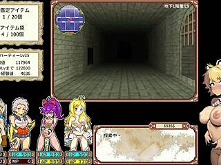 trying out this wild dungeon game with four hot anime bitches
