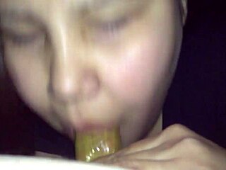 my girlfriend giving me a blowjob and handjob until cum