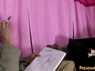 busty blonde pornstar alanah rae takes control in femdom scene, jerking off dirty cock until cum.