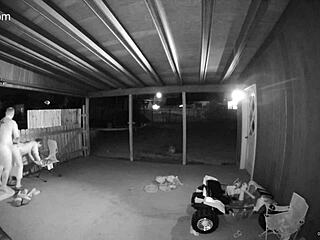 my wife takin my dick from the back on the porch with gate open for anyone to see her get creampied