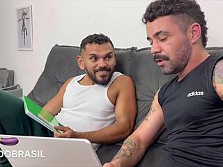 Gay Student Experiences Intense Pleasure From Monster Cock Blowjob And Bareback Ass Fucking