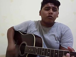 this fat guy makes you cum while singing music