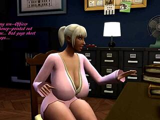 sims 4 po-leece academy parody with interracial group action