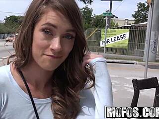 public pick ups - slender cutie SPREADS HER PUSSY with kirsten lee.