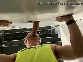 gay dude sucks monster cock at glory hole