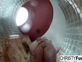 Behind the shower scenes with Christy, Dahlia, and Ivan getting steamy