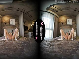 Mika teases solo with vibrator in VR.