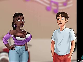 In Summertime Saga 53, the neighbour's big tits look amazing from this POV