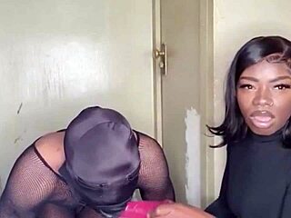 In this webcam scene, Keisha Minaj explores her addiction to spanking from sexy ebony.