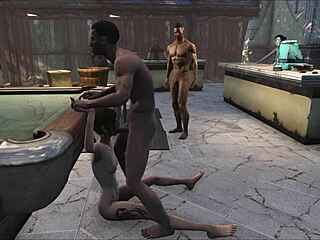 एफओ4 पूल टेबल पार्टी चुदाई फन