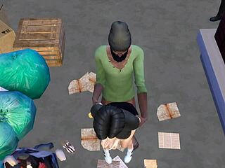 Cheating wife fucks homeless man in front of husband - ddsims