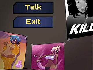 Cute goth girl fucks in hentai game