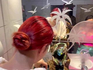 the bar with panties hanging