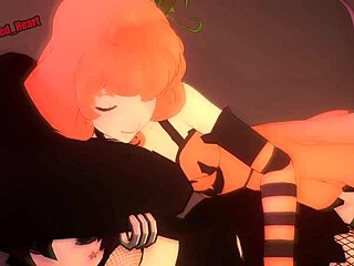 ruby and penny get distracted before the costume party