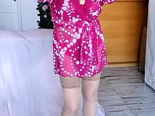 mariaold needs your cock, shows what she'll do with big tits and holes in stockings