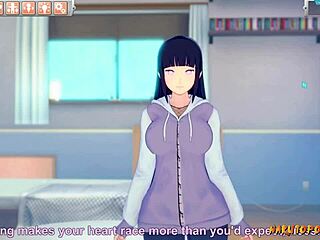 Playing Naruto sex game with a hot teen babe.