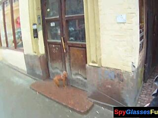 Eurobabe banged in window