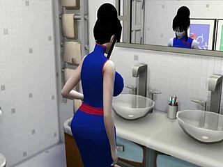 Dragon Ball hentai madness, I punish my son for being a pervert obsessed with anal every day