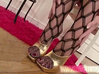 Teen Lil Kimmy Feels Pleasure Undressing In Lingerie, Stroking Her Clit