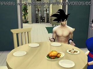 Dragon Ball hentai madness, I punish my son for being a pervert obsessed with anal every day