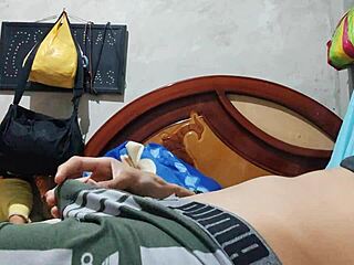 Is this hot guy fucking the twink hard with his big cock in this homemade gay scene?