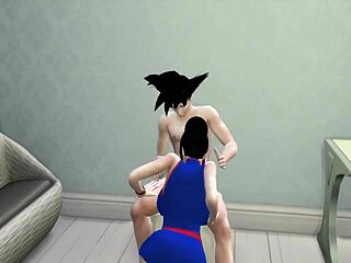 Dragon Ball hentai madness, I punish my son for being a pervert obsessed with anal every day