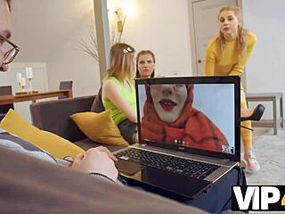 i’m stunned watching three russian ladies in a hot lesbian 3some on vip4k