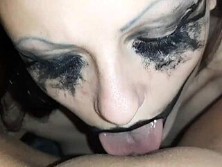 happy halloween with steamy lesbian threesome