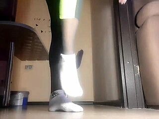 Sweaty feet after training, wanna smell my stinky soles? 😅