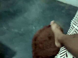 Latina stepsister bent over for sneaky doggystyle in photo session