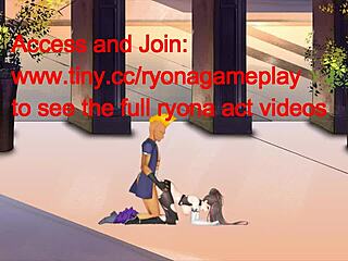 cute girl having sex with men in sodom-r new hentai gameplay.