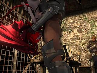 सक्सबस नाइट्स को 3डी हेंटाई गैंगबैंग में चोदती है