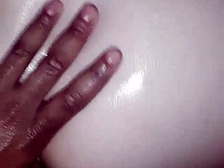 oiled bbw blonde takes big black cock 😍