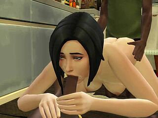 Does the cuckold husband share his wife in the homeless shelter?