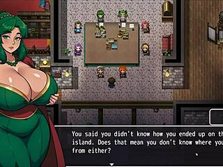 Lost Lagoon Harem: Cute Girl With Huge Tits Exposes Wet Pussy In Bathtub?