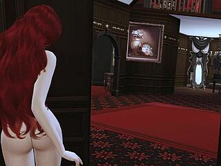 I'm obsessed with this vampire mistress dominating rough cosplay!