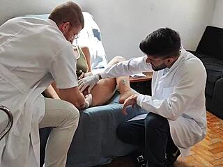 Doctors Fuck Patient Bareback In Clinic