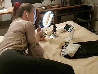 Leather pants mein mere lund ko deepthroat kar, slut?