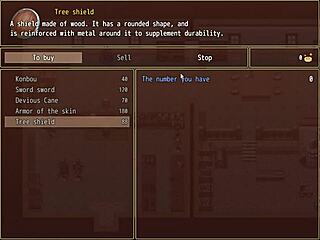 In this game, the NPC offers blowjob and doggystyle sex roleplay