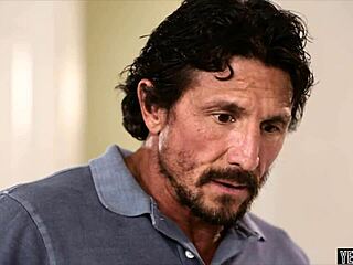 Cute brunette pounded doggystyle by horny stepdad